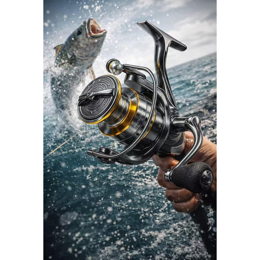 Spinning Fishing Reel High Speed High Gear Ratio Smooth Powerful Drag System Freshwater Saltwater Spinning Reel for Bass Trout Carp Fishing Size 500 1000 3000