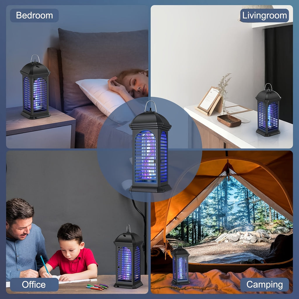 Bug Zapper Electric Mosquito Zapper Fly Killer Metal Mesh Indoor Insect Trap Lamp for Home Kitchen Bedroom Family Gift