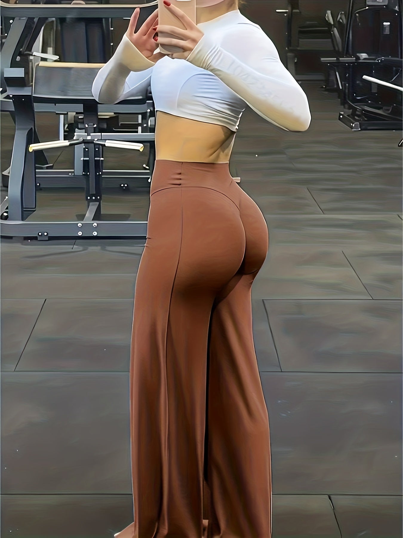 Wide Leg Yoga Pants for Women High Waist Buttery Soft Flare Leggings Plus Size Stretchy Workout Pants for Gym Fitness Training Casual Wear All Season S M L XL