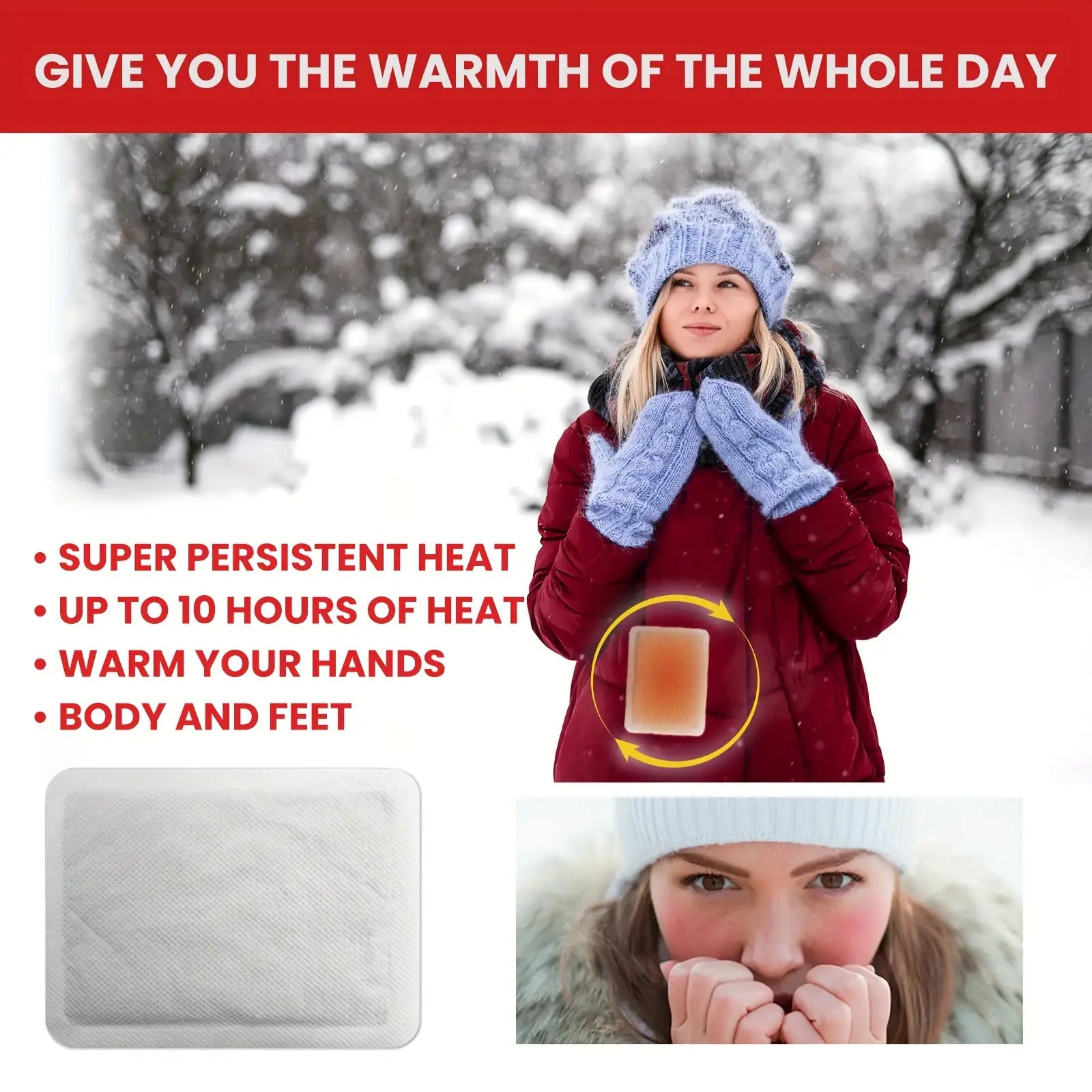 Hand Warmers 20 Pack – 10-Hour Lasting Heat, Odorless Disposable Warmers for Outdoor Activities, Camping, Hunting, Skiing, Travel & Cold Weather Baby Use