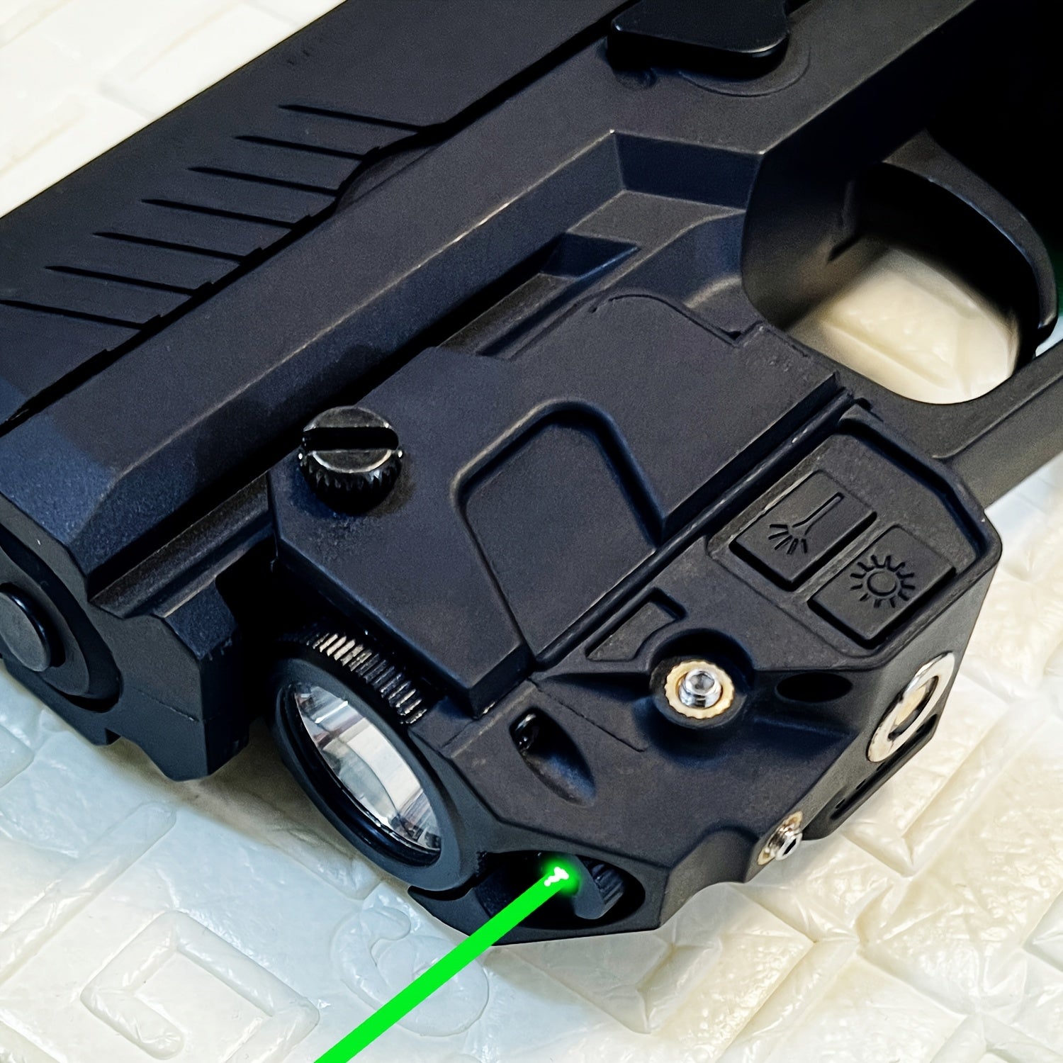 Tactical Green Laser Sight with LED Flashlight Combo USB Rechargeable Ambidextrous for 20mm Picatinny Rail Air Pistol Handgun Shotgun Rifle