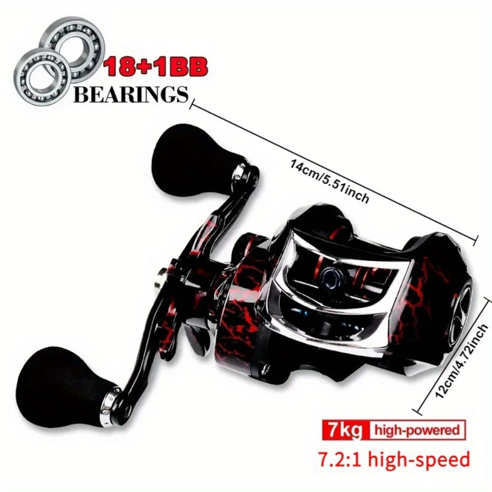 Metal Fishing Reel High-Speed Gear Ambidextrous Spinning Reel for Carp Bass Saltwater Freshwater Left Right Hand Standard Enhanced Models