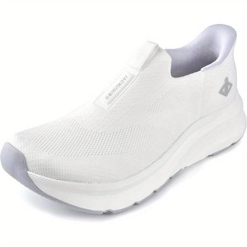 Mens Slip-In Hands Free Sneakers – Wide Toe Box, Arch Support, Orthopedic Walking Shoes with Zero Drop Sole & Metatarsal Pads, US 8-13