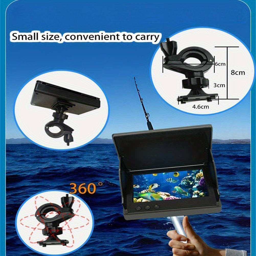 Underwater Fishing Camera Fish Finder HD 4.3 Inch Screen 140° Wide Angle Lens Fish Attracting Light Underwater Camera for Ice Fishing Lake River