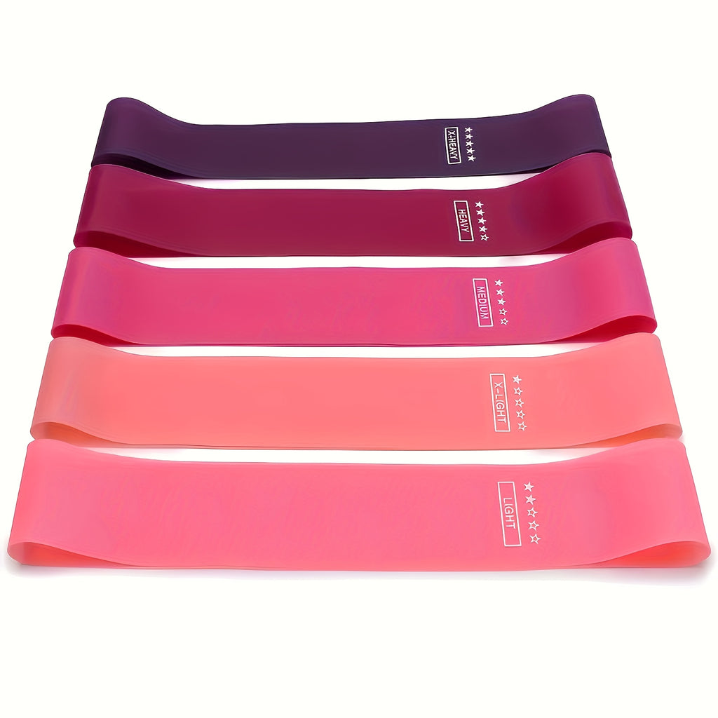 Resistance Band Set for Women 10pcs Heavy Duty TPE Loop Bands for Yoga Pilates Gym Fitness Full Body Workout Deep Squat Exercise Training with Storage Bag