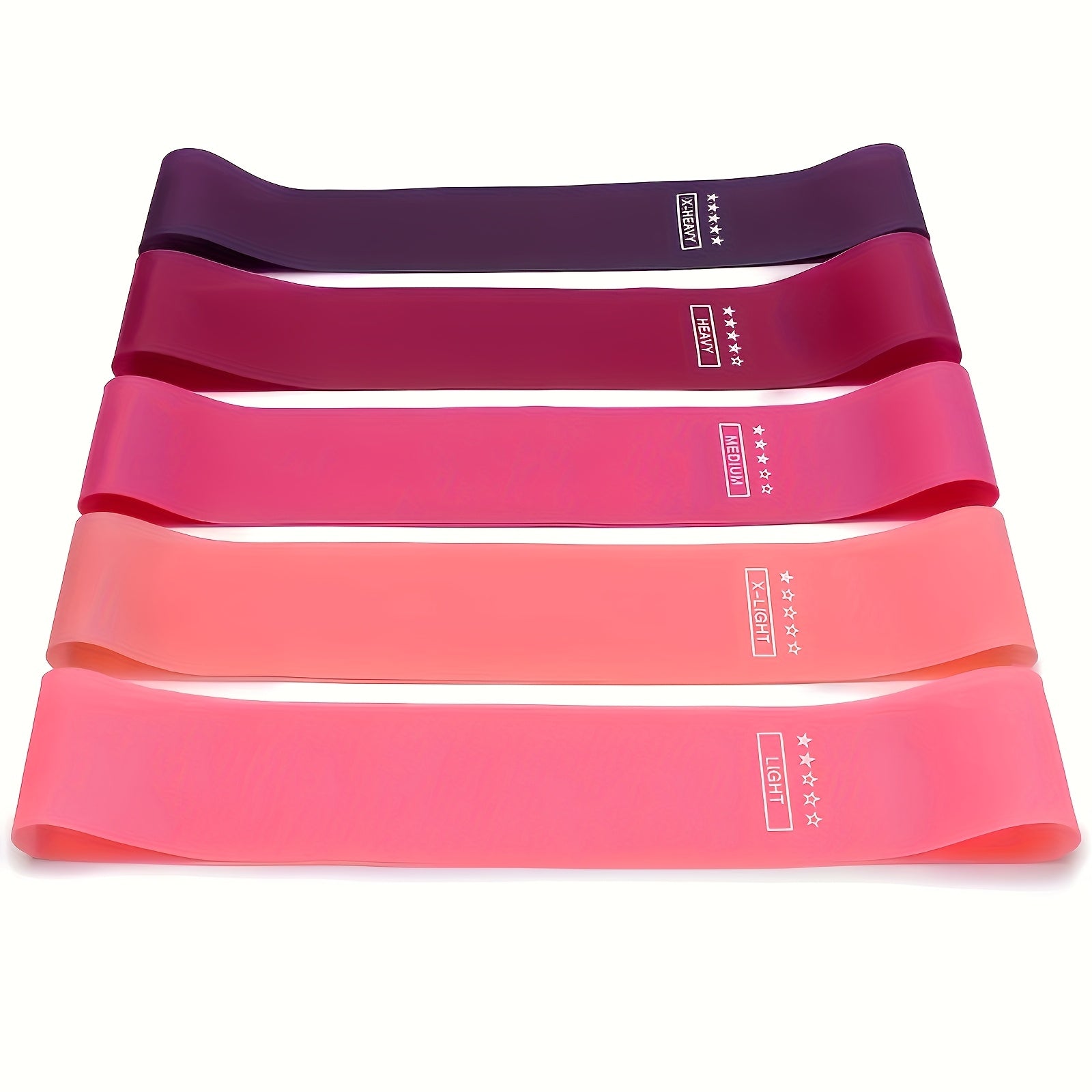 Resistance Band Set for Women 10pcs Heavy Duty TPE Loop Bands for Yoga Pilates Gym Fitness Full Body Workout Deep Squat Exercise Training with Storage Bag