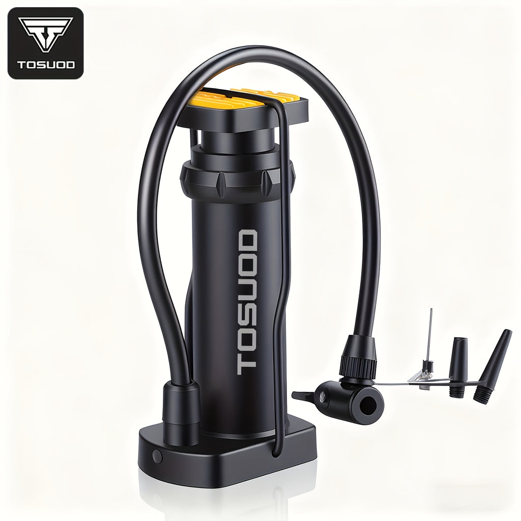 Foot Pump Portable High Pressure Inflator for Bicycle Car Motorcycle Basketball Universal Floor Pump Auto Rebound Compact