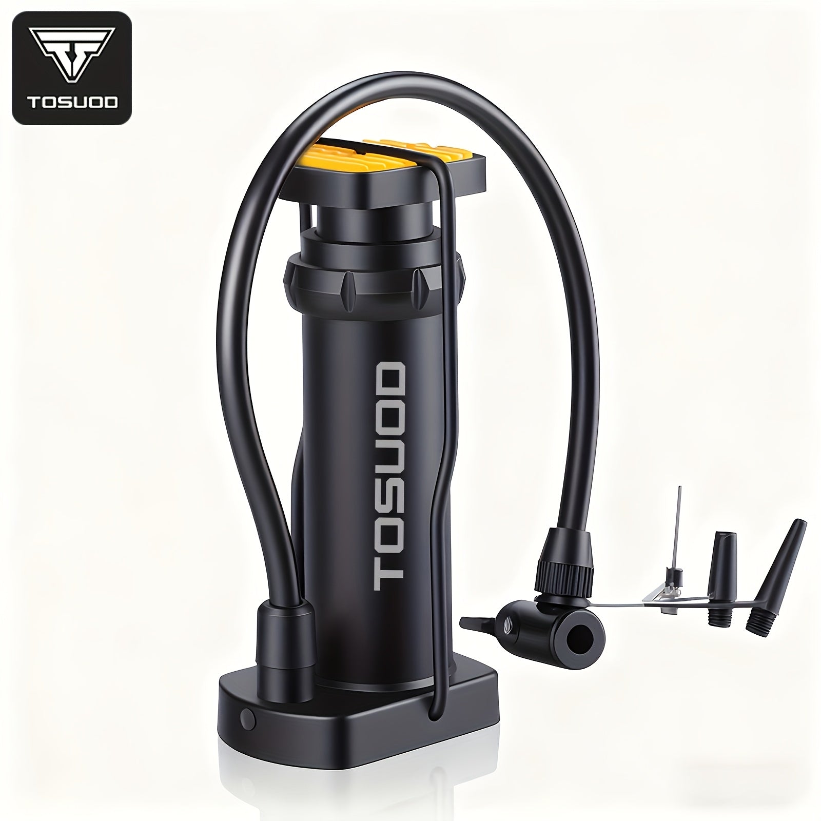 Foot Pump Portable High Pressure Inflator for Bicycle Car Motorcycle Basketball Universal Floor Pump Auto Rebound Compact