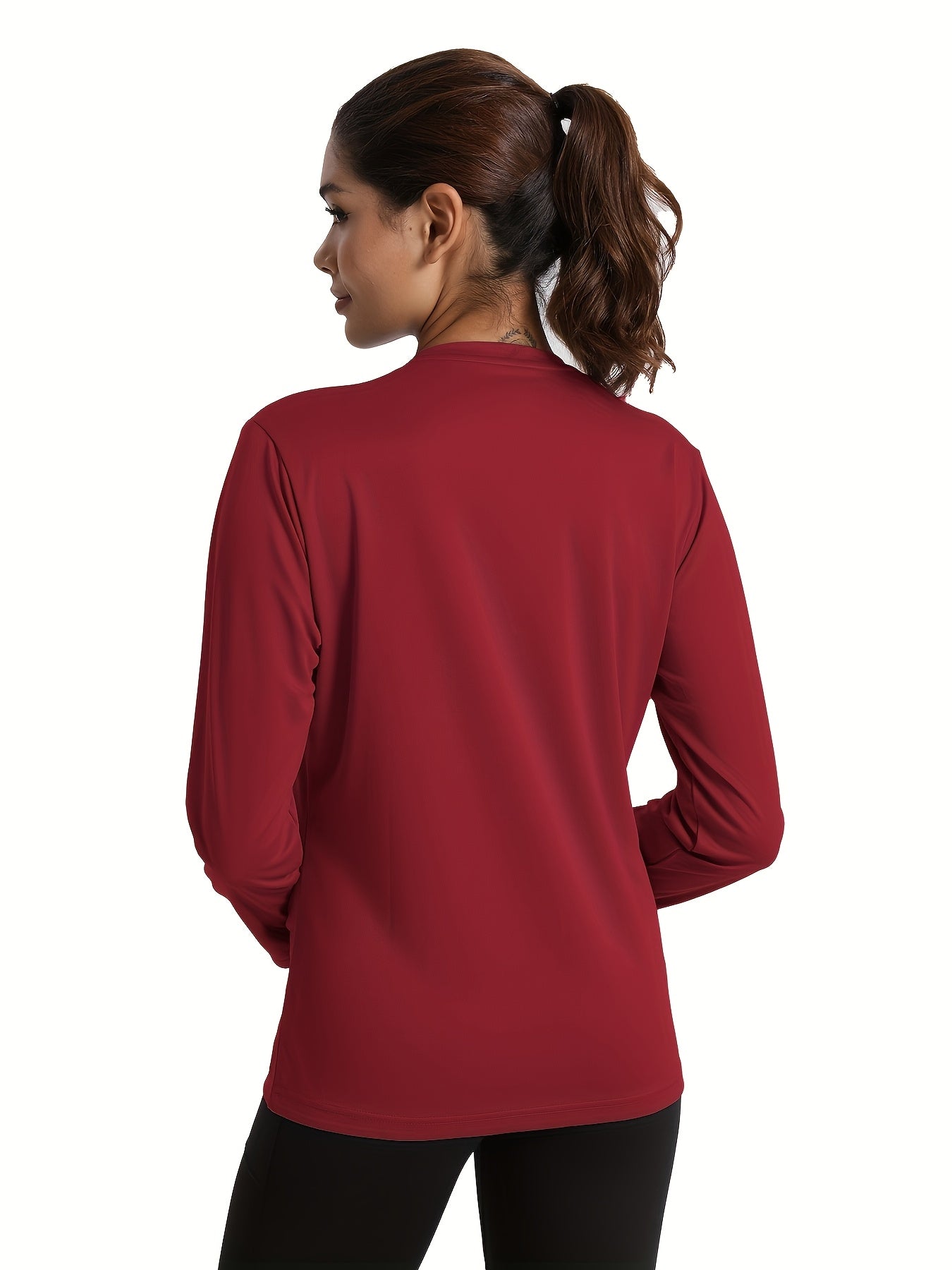 Women's Long Sleeve Workout Shirts 5-Pack Crew Neck Athletic Running T-Shirt Casual Sports Top for Gym Yoga Fitness Daily Wear S M L XL XXL Mixed Colors