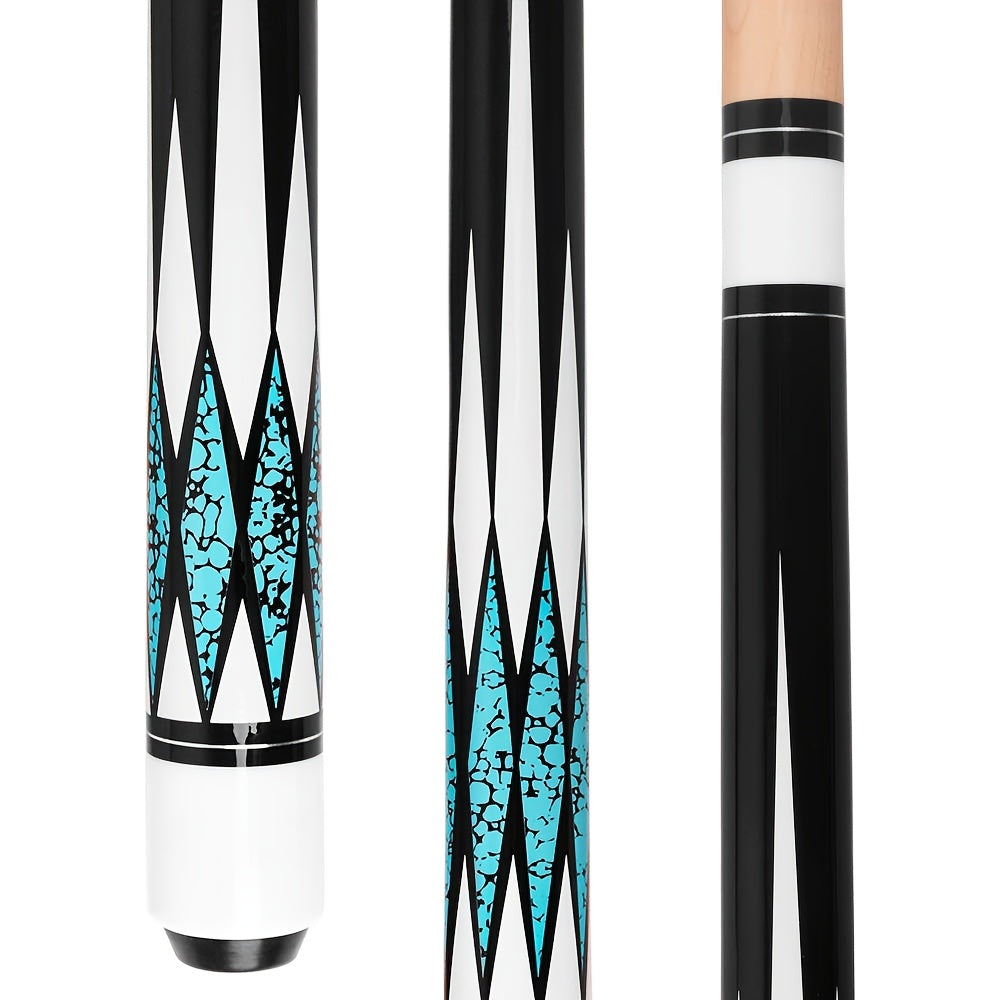 Pool Cue Stick 58-Inch Professional Canadian Maple 13mm Multi-Layer Tip 19oz Ergonomic Grip with Training Ball for American Pool Billiards 5 Colors + Combo Set