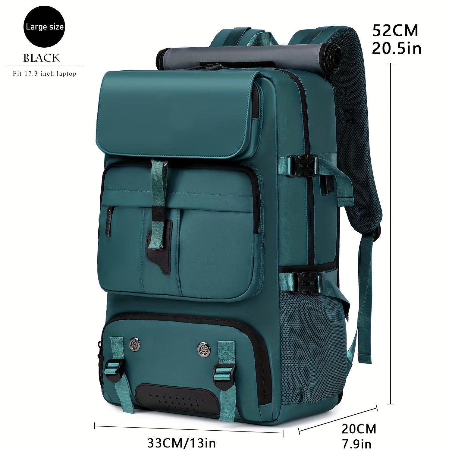 Large Capacity Laptop Backpack with Shoe Compartment – 31-35L Travel Backpack for Men & Women, USB Charging Port, Business, College & Weekend Trips
