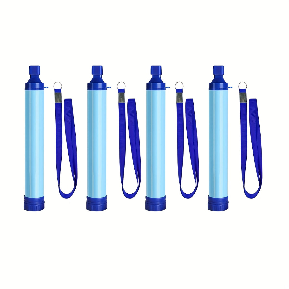 Portable Water Filter Straw for Hiking Camping Survival Emergency Filtration Drink from Stream Lake River Spring Tap Rainwater Outdoor Backpacking Gear 2 or 4 Pack