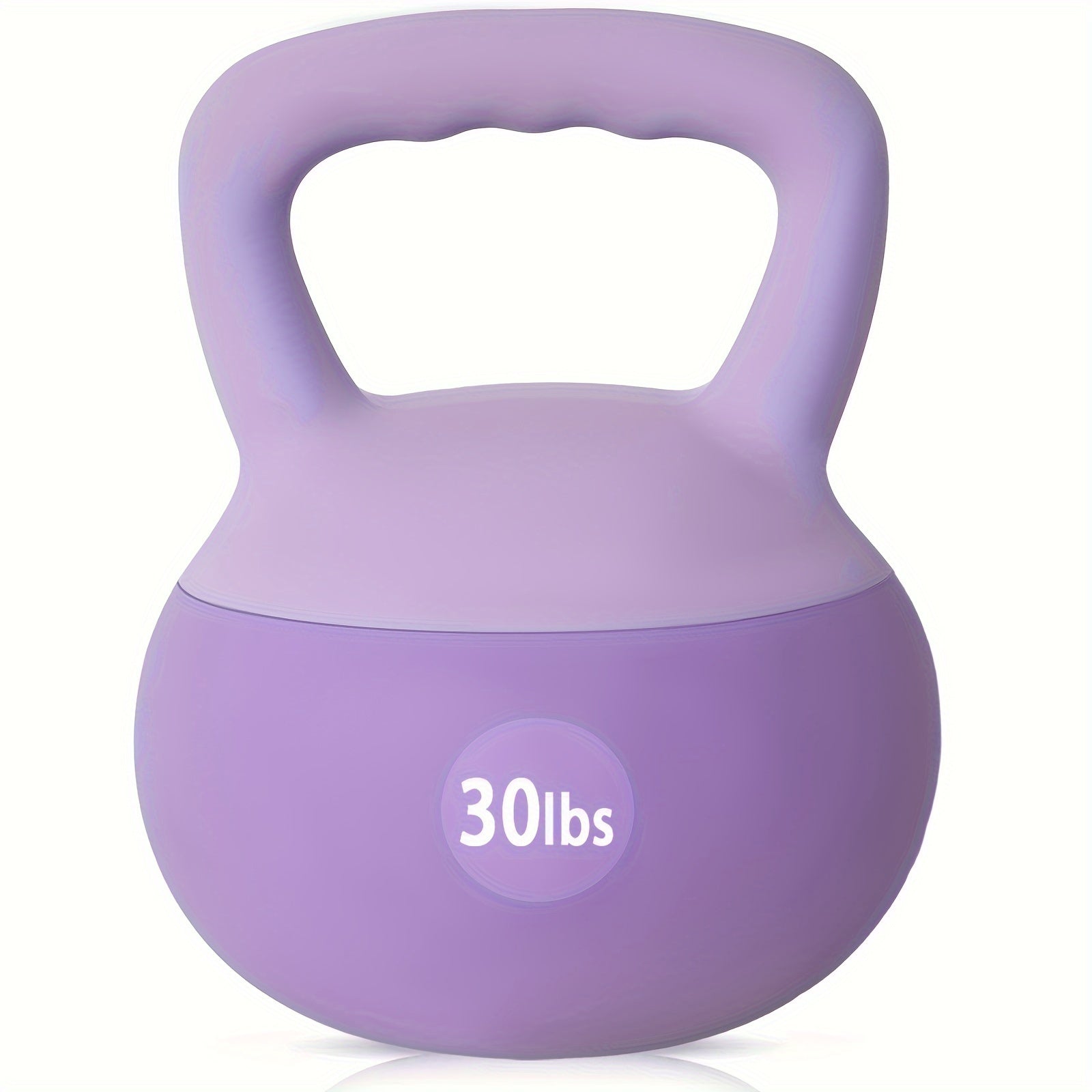 Soft PVC Kettlebell with Wide Non-Slip Handle – Iron Sand Filled Strength Training Weights 10-30 lbs for Women & Home Gym, Swings, Squats, HIIT & CrossFit