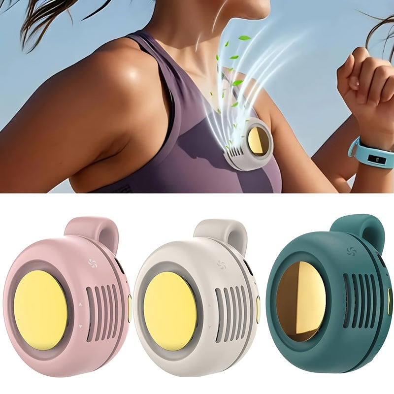 Bladeless Clip-On Fan Portable USB Rechargeable – 360° Rotation Multi-Speed Quiet Personal Cooling Fan for Travel, Camping, Outdoor, Office & Stroller | 1, 2 or 3 Pack