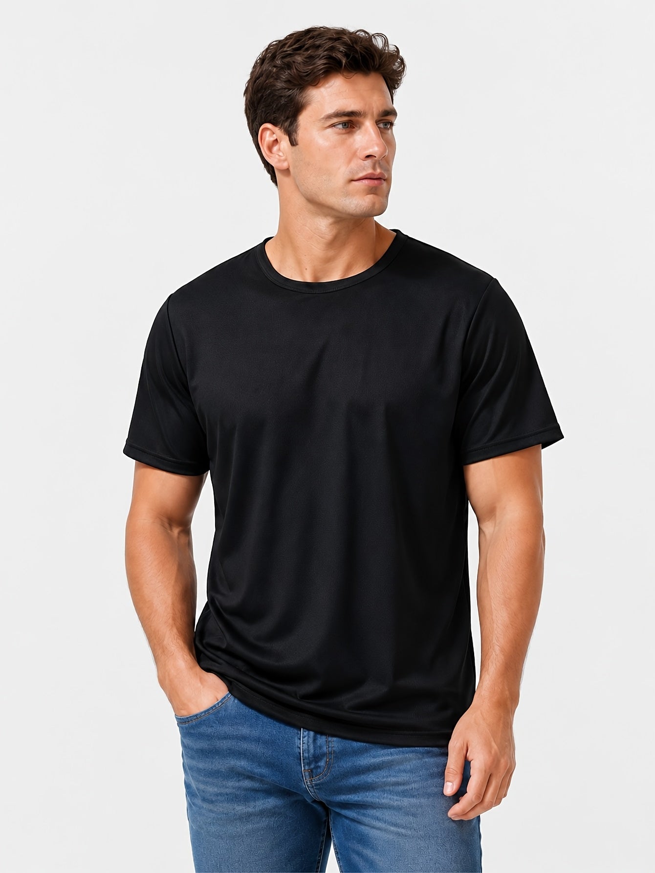 Moisture Wicking Gym T-Shirts 12-Pack Unisex Quick Dry Athletic Crew Neck Tees Loose Fit Breathable Workout Shirts Men Women Multi-Pack Value Set