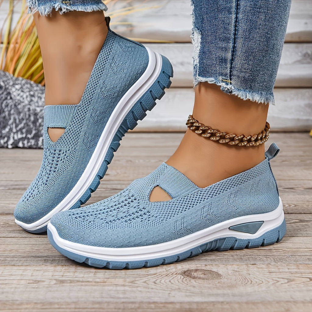 Women's Slip-On Sneakers Mesh Upper Casual Comfort Shoes for Beach Vacation Camping Everyday Summer Walking