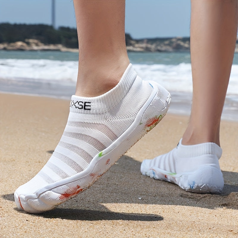 Women's Lightweight Water Shoes Breathable Outdoor Hiking Beach River Wading - TPR Sole Ergonomic Design All Season Footwear - White Black Yellow Red US 5 to 13