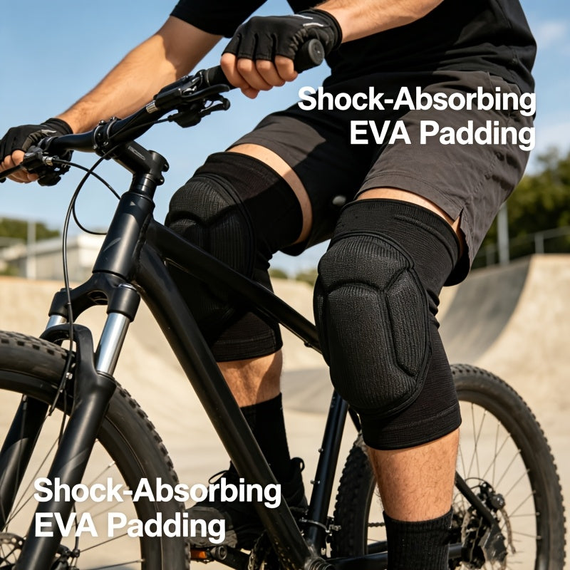 Knee Pads for Adults – Thick Sponge Anti-Slip Knee Sleeves with EVA Foam Padding for Work, Gardening, Flooring, Sports & Outdoor Activities, S/M & Large