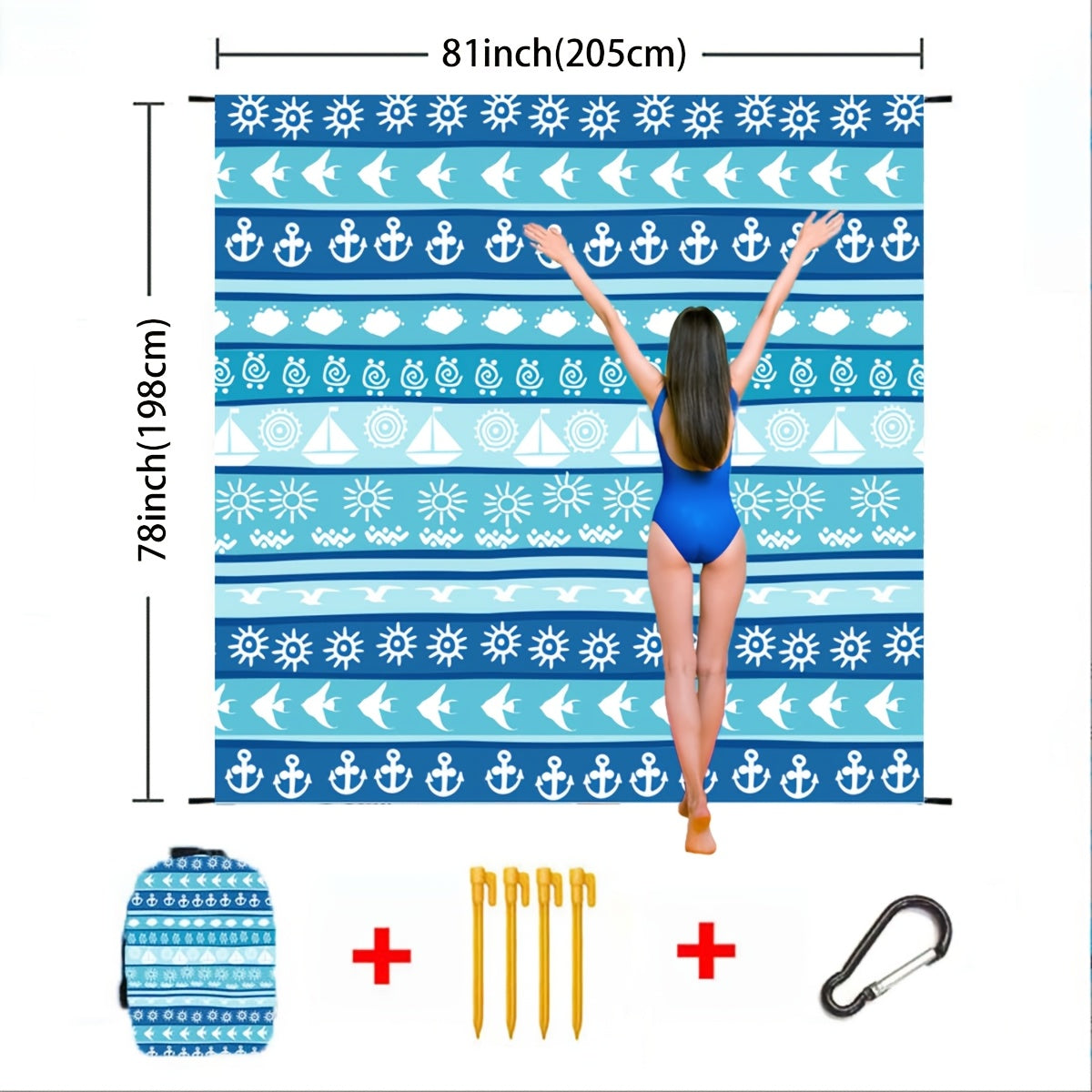 Sand-Free Beach Blanket Oversized – Quick-Dry Lightweight Sandproof Mat for Beach, Camping, Picnic & Travel | Fits 2–10 Adults | Multiple Styles & Sizes