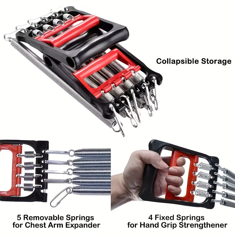 Stainless Steel Pedal Puller Multifunctional Tensioner Adjustable Resistance Arm Chest Muscle Training Bodybuilding Sit-Up Strength Workout