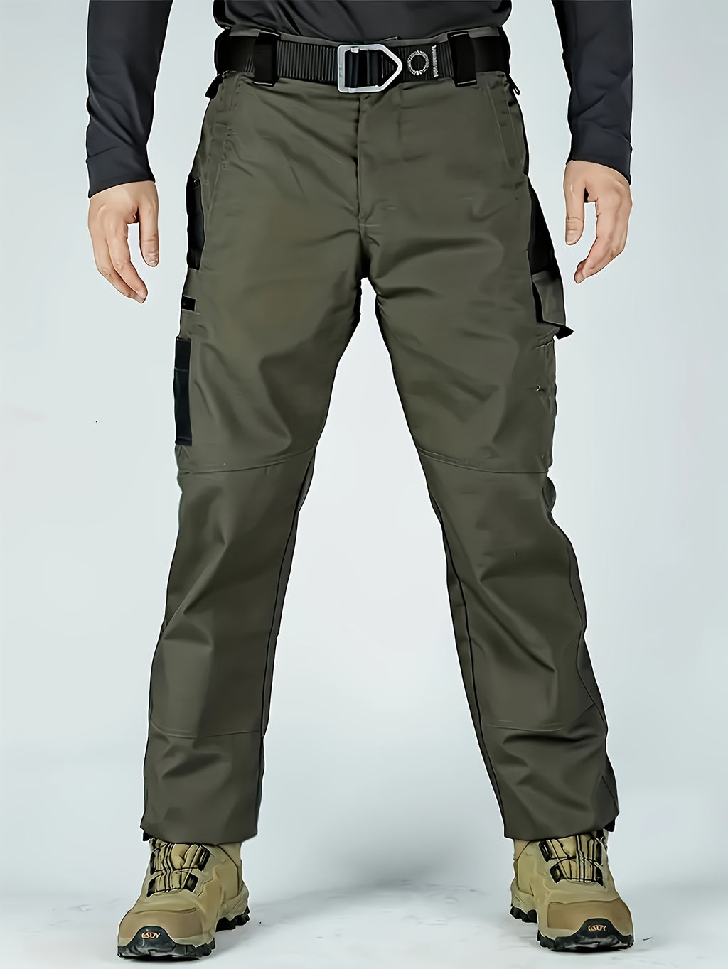 Men's Tactical Cargo Pants Quick-Dry Lightweight Hiking Pants Multi-Pocket Outdoor Work Pants for Men S-XXXL Black Grey Green