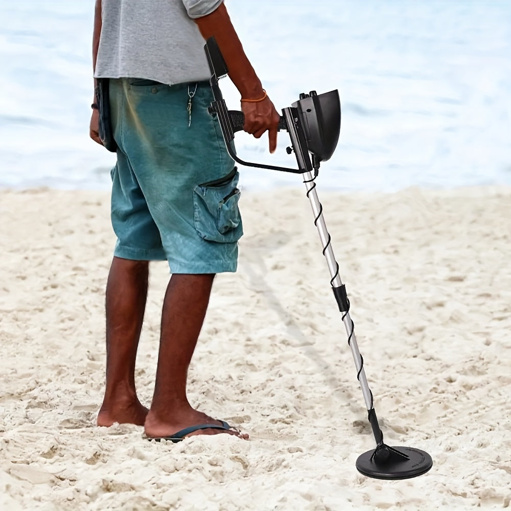 Metal Detector for Adults Kids - LCD Deep Search Waterproof Coil Treasure Hunter, High Sensitivity Gold Coin Jewelry Finder, Adjustable Stem, Beginner & Pro