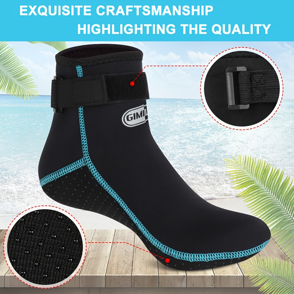 Neoprene Water Socks 3mm for Men & Women – Non-Slip Warm Diving Wetsuit Fin Socks High & Low Cut for Surfing Snorkeling Kayaking Beach S-XXL