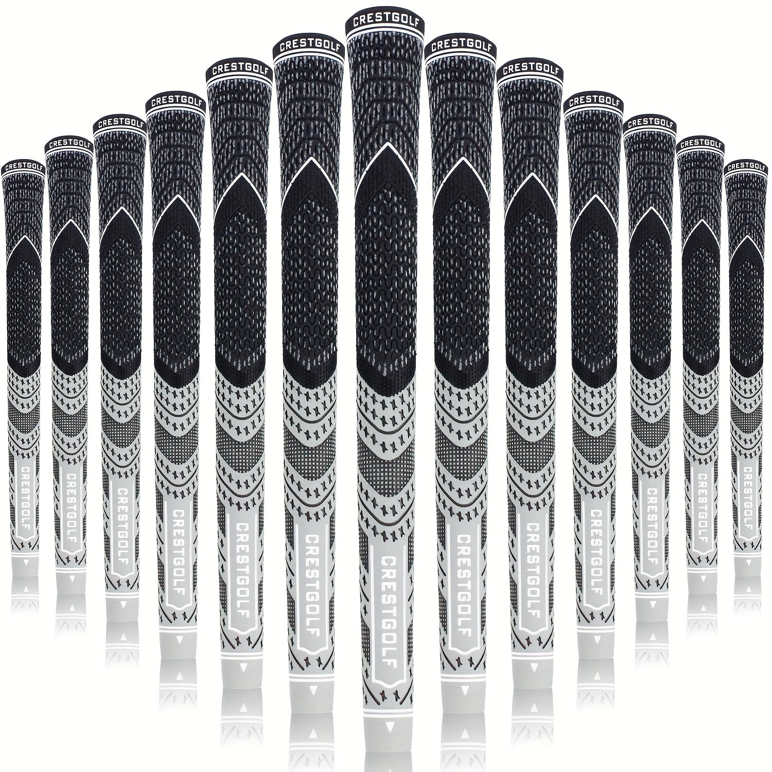13pcs Golf Grips Set Midsize All Weather Compound Hybrid Rubber Golf Club Grips Ecological Yarn Thread Technology Multiple Colors