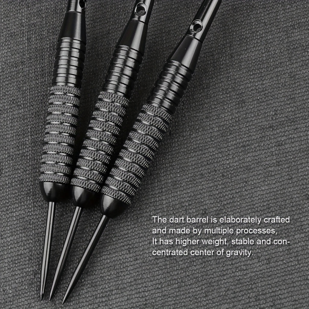 Professional Hard-Point Metal Darts 32.5g Heavy Weight Competition Dart Set Precision Steel Tip Tungsten-Style Barrel for Bristle Dartboard League Tournament Home