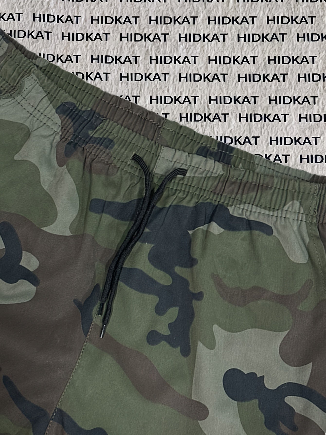 Women's Camo Cargo Pants Lightweight Breathable Hiking Camping Outdoor Long Pants Elastic Waistband Camouflage Trousers Summer Travel Casual Wear XS-XXL
