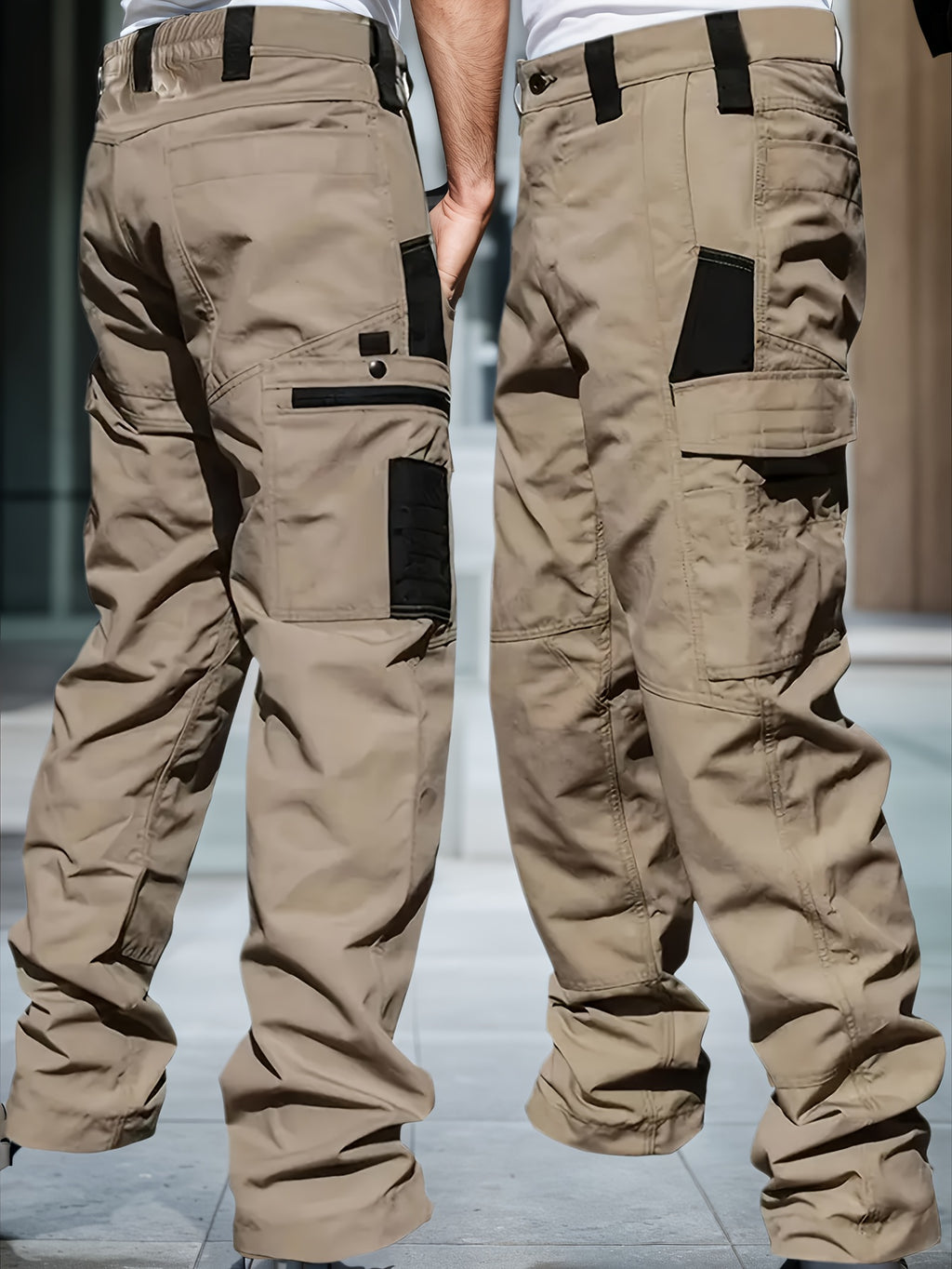Men's Tactical Cargo Pants 2-Pack – Ripstop Multi-Pocket Work Pants for Camping, Hiking, Hunting & Fishing, Straight Leg All-Season Outdoor Pants, Sizes S-XXXL