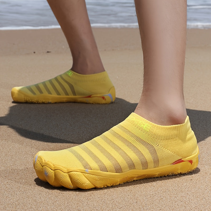Women's Lightweight Water Shoes Breathable Outdoor Hiking Beach River Wading - TPR Sole Ergonomic Design All Season Footwear - White Black Yellow Red US 5 to 13