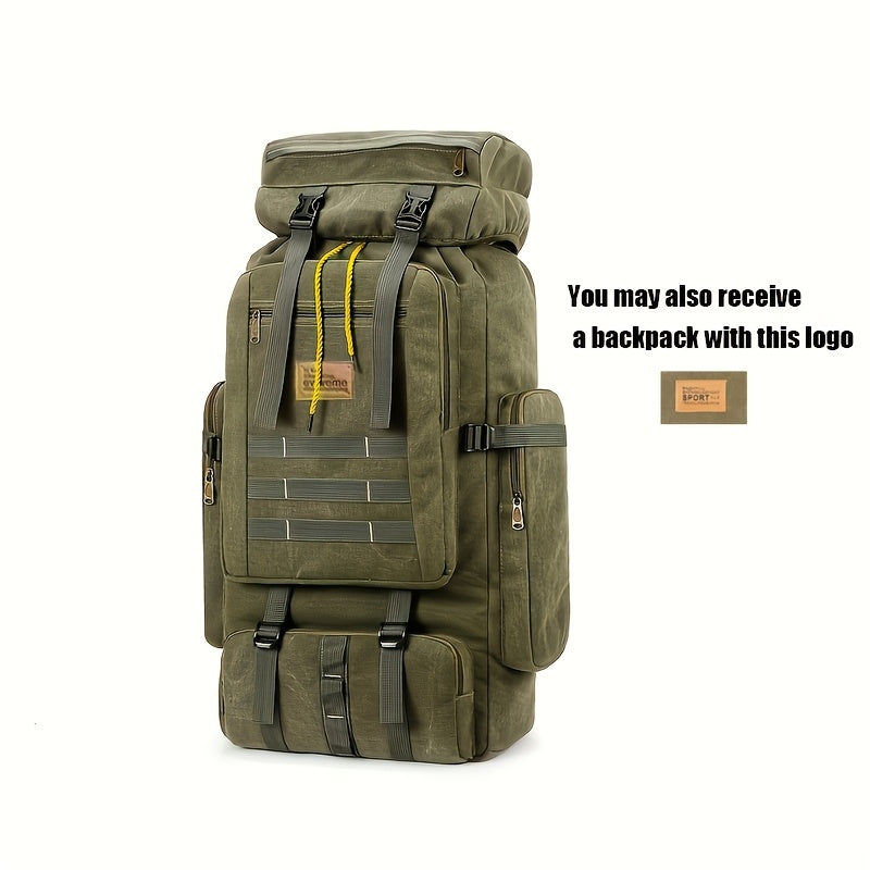 90L Large Capacity Hiking Backpack – Wear-Resistant Mountaineering Camping Travel Backpack for Men & Women, Durable Outdoor Trekking Pack (Black, Khaki, Green)