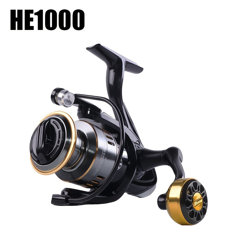 Spinning Fishing Reel HE1000-7000 Metal Body 5.2:1 Gear Ratio 22LB Drag Smooth Sensitive Left Right Hand Interchangeable for Freshwater Saltwater Fishing