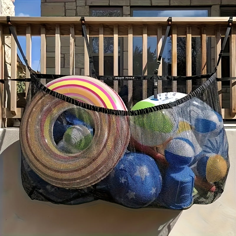 Large Mesh Drawstring Bag Pool Float Storage Bag Inflatable Swimming Ring Bag Beach Pool Toy Organizer Net Bag 60 Inch