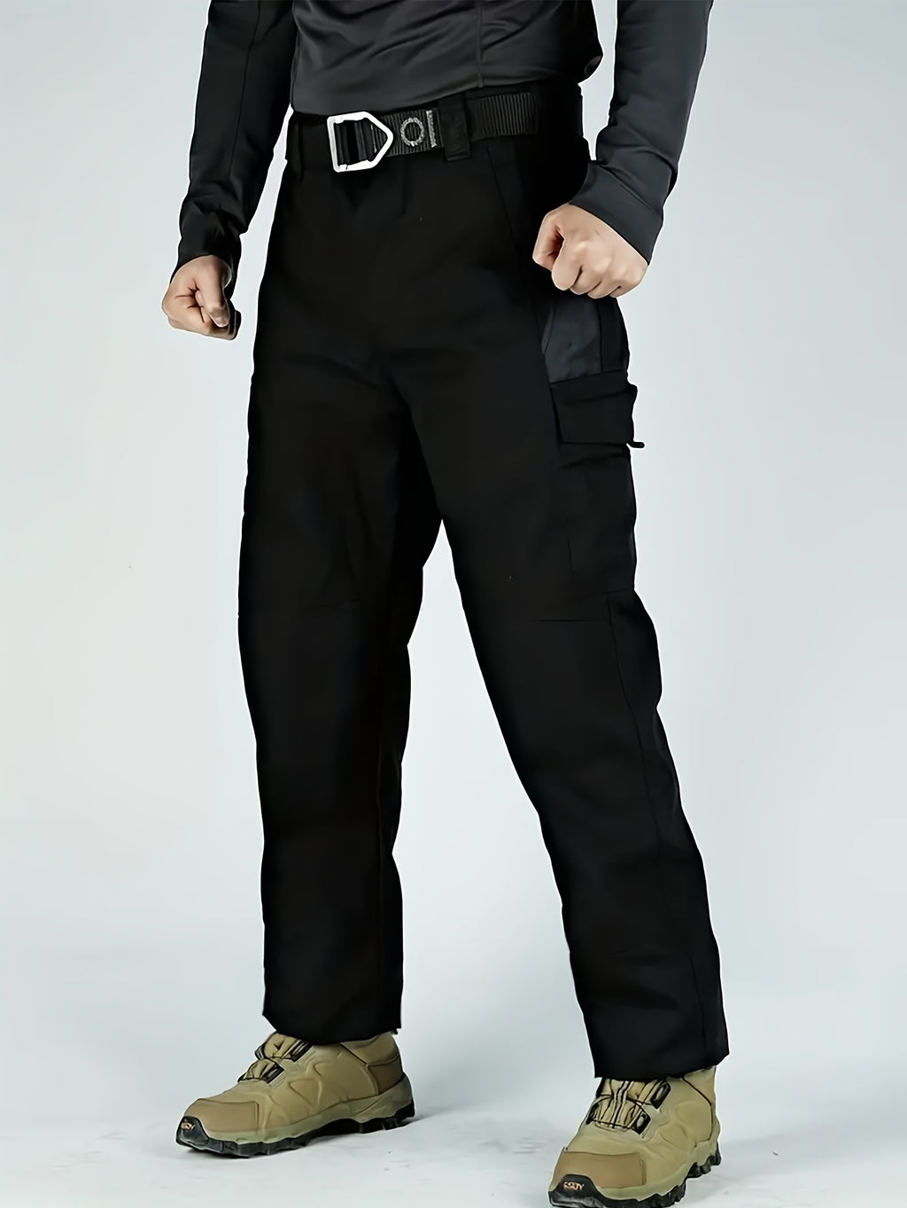 Men's Tactical Cargo Pants Quick-Dry Lightweight Hiking Pants Multi-Pocket Outdoor Work Pants for Men S-XXXL Black Grey Green