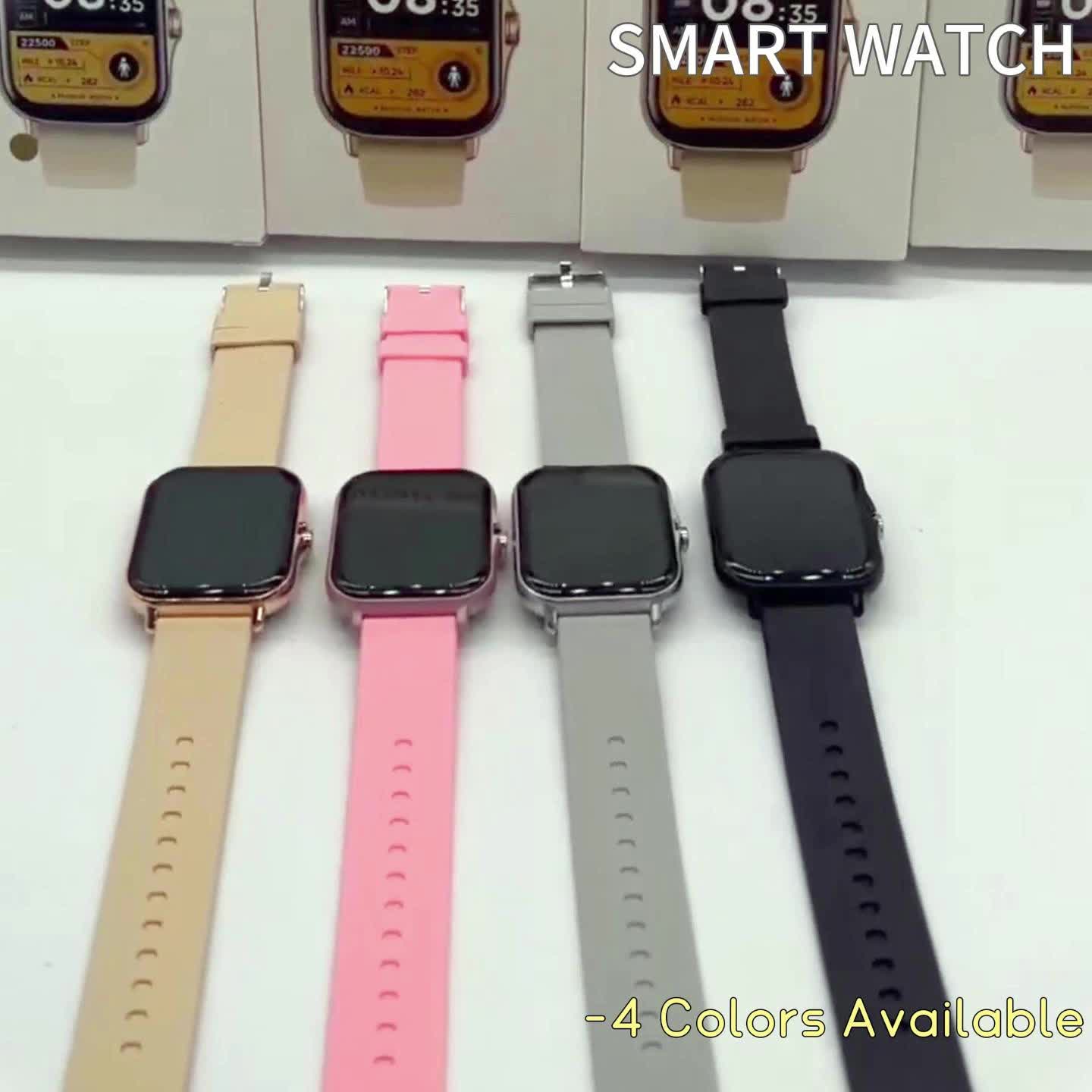 Smart Watch for iPhone & Android with Wireless Calls – HD 1.52" Full Touch Screen Fitness Tracker, Music Control, Message Alerts, Luminous Display, Silver Black Gold Pink, Single & Dual Strap
