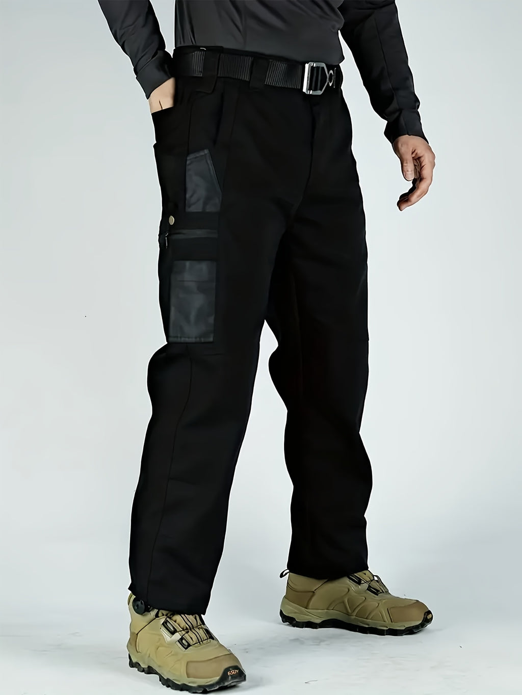 Men's Tactical Cargo Pants Quick-Dry Lightweight Hiking Pants Multi-Pocket Outdoor Work Pants for Men S-XXXL Black Grey Green