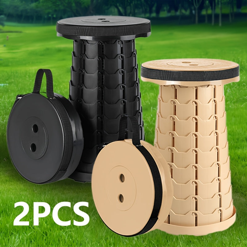 Portable Folding Stool 2 Pack 400 Lbs Capacity Collapsible Lightweight Seat – Camping Fishing Hiking BBQ Kitchen Indoor Outdoor Rainbow Gift