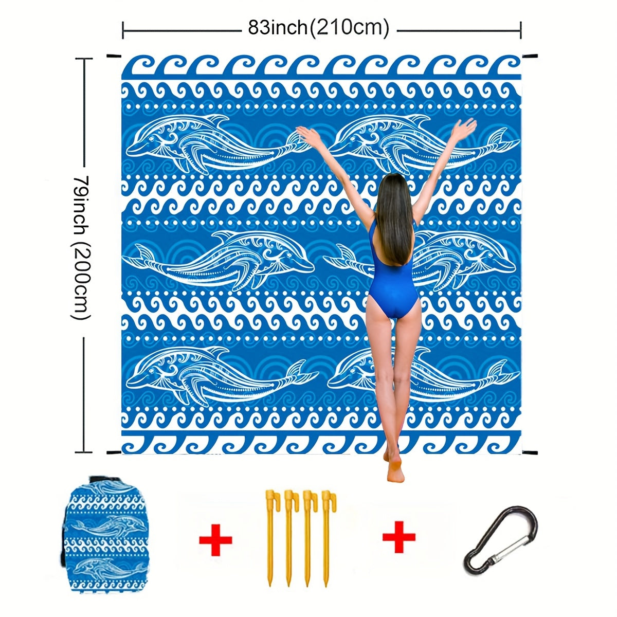 Sand-Free Beach Blanket Oversized – Quick-Dry Lightweight Sandproof Mat for Beach, Camping, Picnic & Travel | Fits 2–10 Adults | Multiple Styles & Sizes
