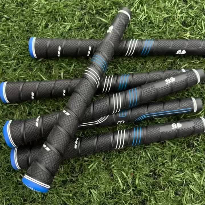 Jumbo Golf Grips 10-Pack Oversized Soft Rubber Anti-Slip for Iron & Wood Clubs - Ergonomic Precision Control Golf Club Grips for Men Women All Skill Levels - Blue Golf Accessories