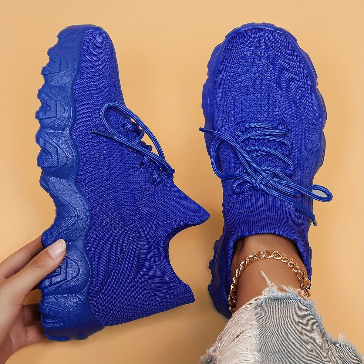 Women's Cushion Running Shoes Breathable Elastic Sock Sneakers Soft Sole – Road Running Outdoor Sports Gym Shoes for Women Sizes US 6-12 Gift for Mom Girlfriend
