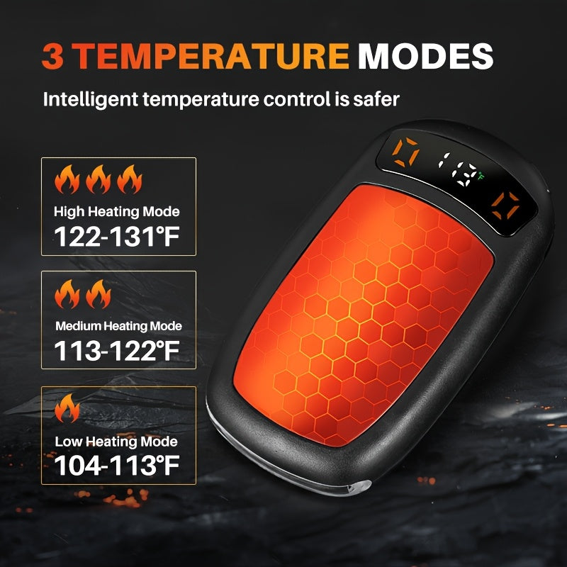 2-Pack Rechargeable Hand Warmers with COB Light & Magnetic Base - 12 Hours Warmth Electric Portable Hand Warmer with High Lumen Flashlight for Camping, Hiking, Winter Outdoor Use - Christmas Gift for Women Men