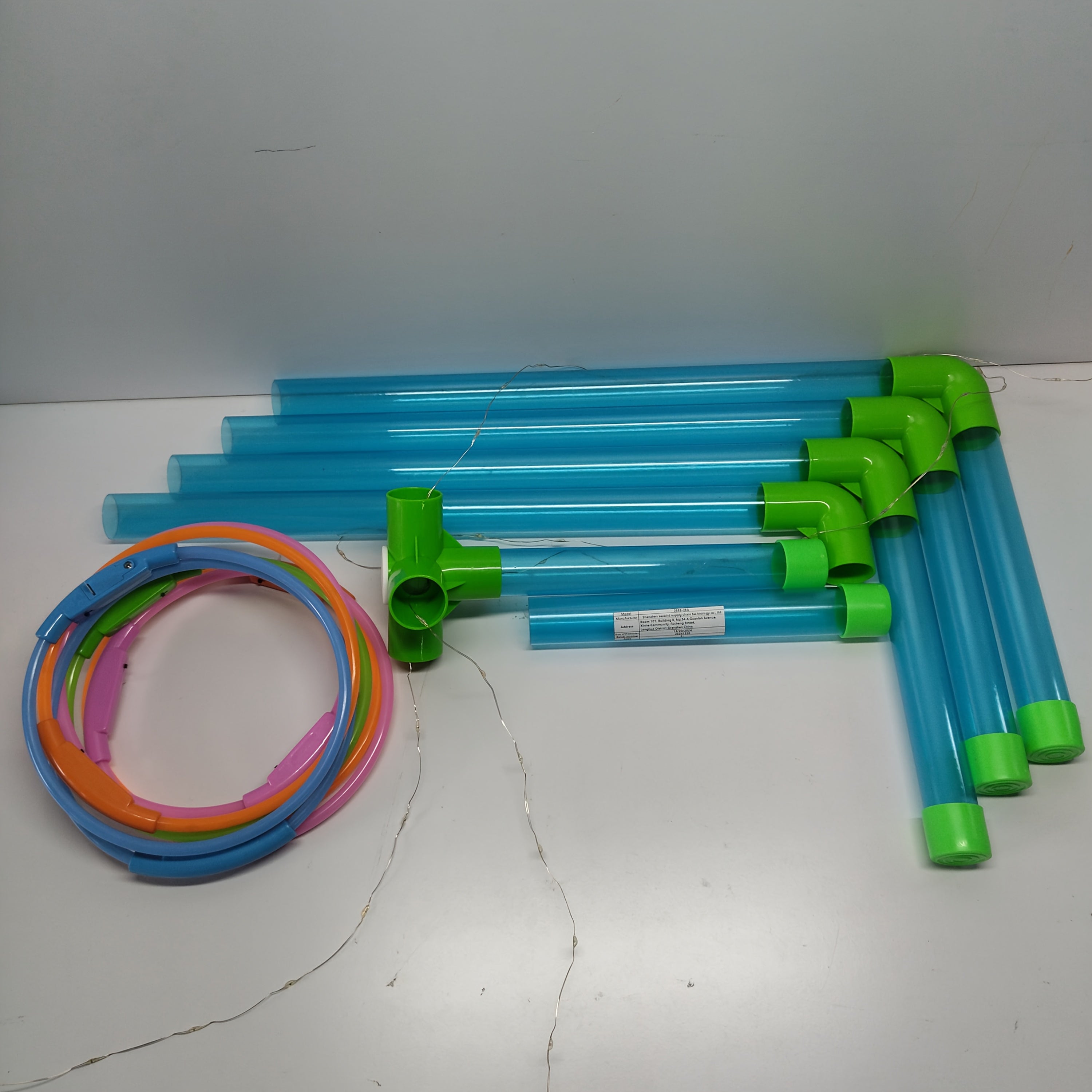 LED Ring Toss Outdoor Game – Glow-in-the-Dark Lawn Game for Nighttime Backyard Family Parties Ages 14+ Birthday Christmas Holiday Gift Throwing Competition