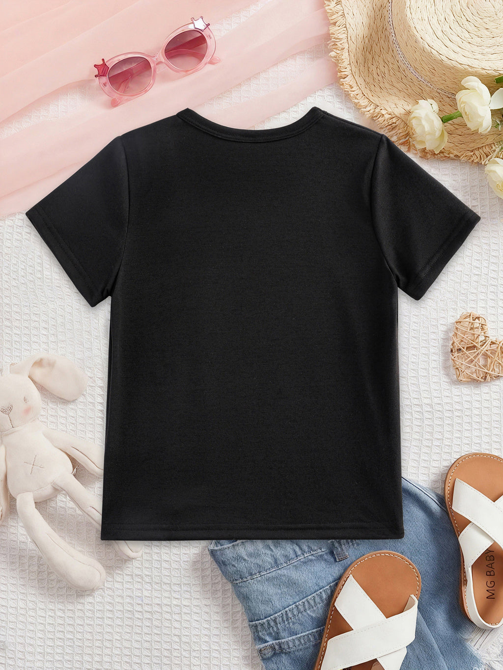 Women's Butterfly Graphic Front Knot T-Shirt – Sparkling Blue Print White Casual Tee for Summer Outings, Vacation, Beach & Everyday Wear | Sizes 3Y–13Y