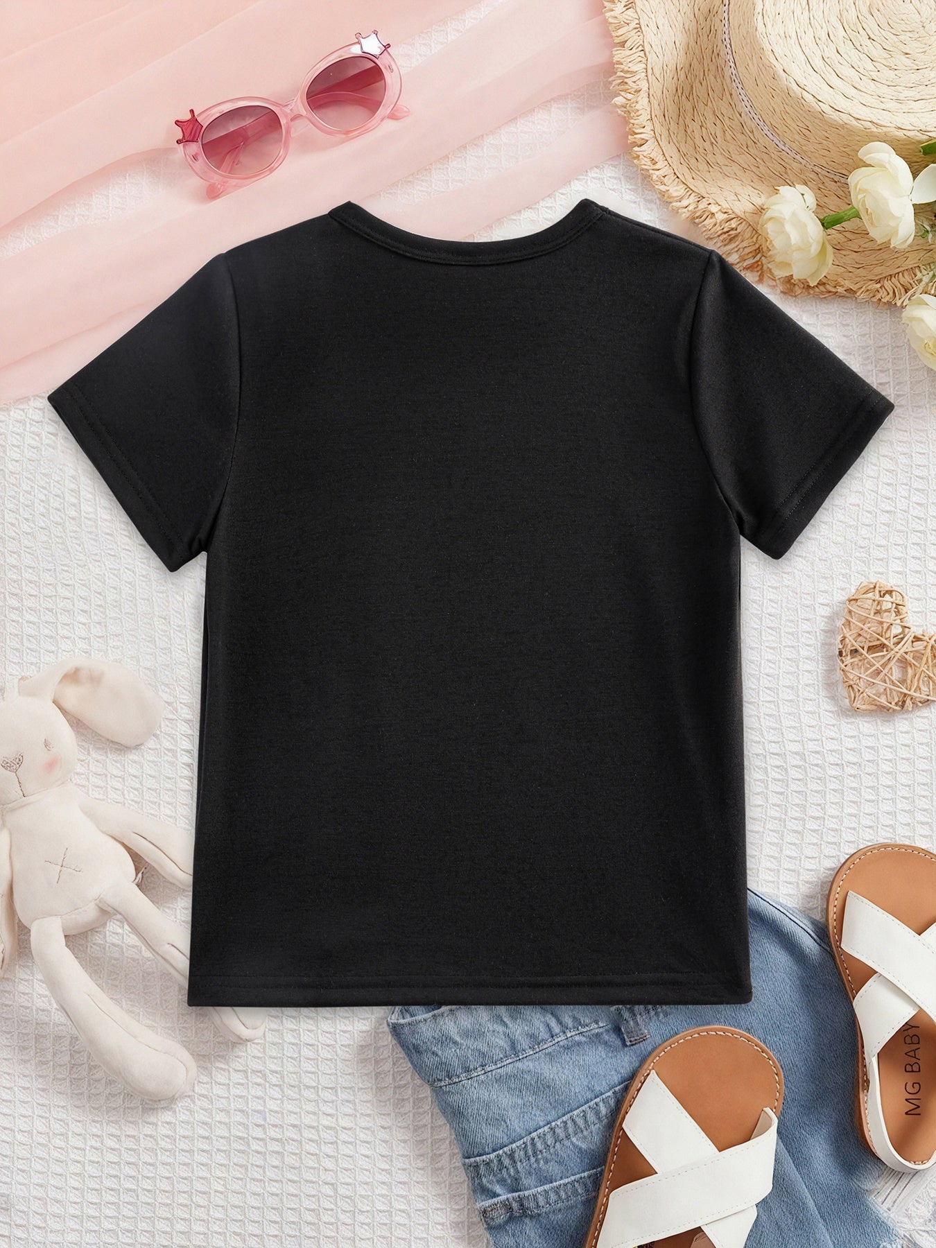 Women's Butterfly Graphic Front Knot T-Shirt – Sparkling Blue Print White Casual Tee for Summer Outings, Vacation, Beach & Everyday Wear | Sizes 3Y–13Y