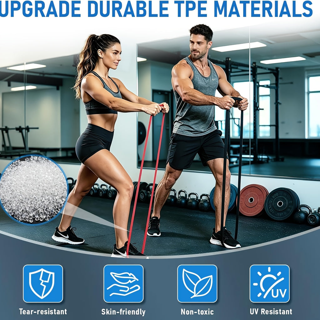 Pull Up Resistance Bands Set 3 5 Pack – Assisted Pull Up Bands for Men Women Muscle Training Stretching Powerlifting Calisthenics Body Workout Recovery Home Gym