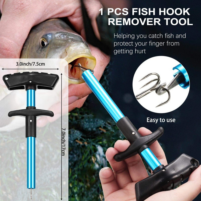 Fishing Tool Set 7pcs Stainless Steel Pliers Fish Lip Gripper Hook Remover Fish Scale Storage Bag Saltwater Resistant Ergonomic Fishing Gift for Men Anglers