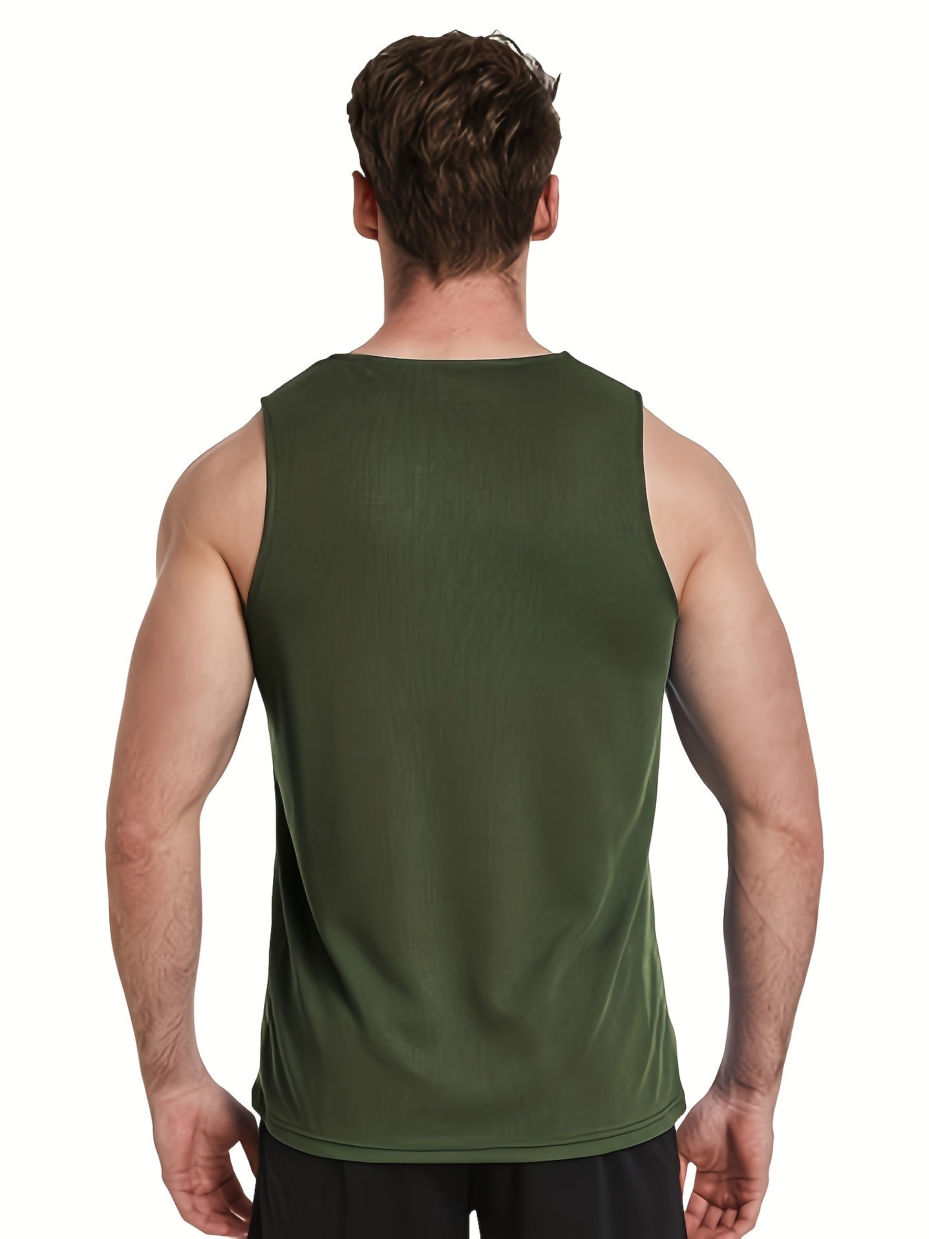 Men's Workout Tank Tops 6-Pack Moisture Wicking Sleeveless Gym Shirts - Breathable Polyester Athletic Vest for Running Training Hiking Casual Wear S-XXL