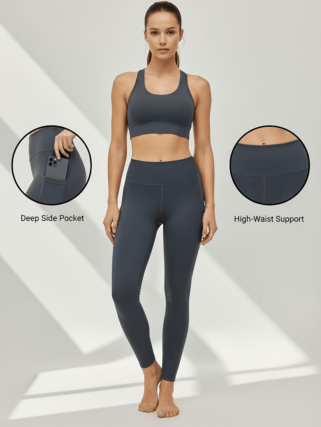Tummy Control Leggings for Women 5 Pack – Hip Lifting Quick Dry High Stretch Breathable Yoga Gym Pilates Workout Pants XS-XL Mixed Colors